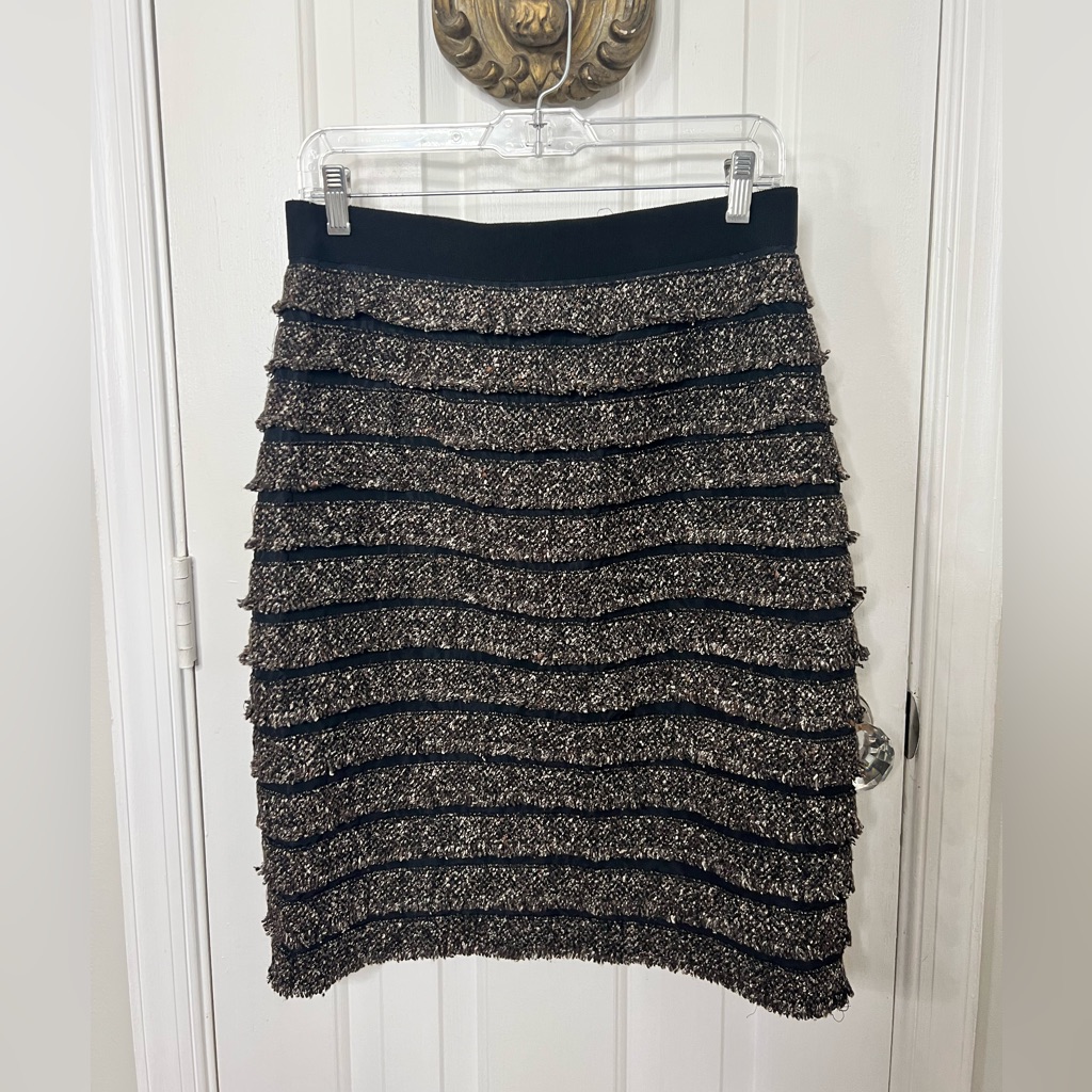 Carlisle Tweed Tiered Pencil Skirt